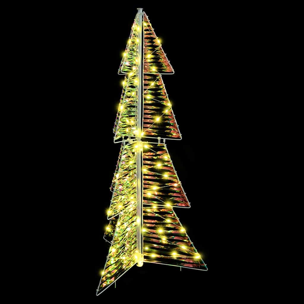 vidaXL Weihnachtsbaum mit 100 LEDs Warmes Weiß 120 cm PET