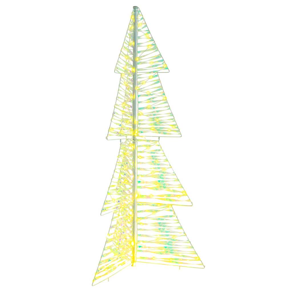 vidaXL Weihnachtsbaum mit 100 LEDs Warmes Weiß 120 cm PET