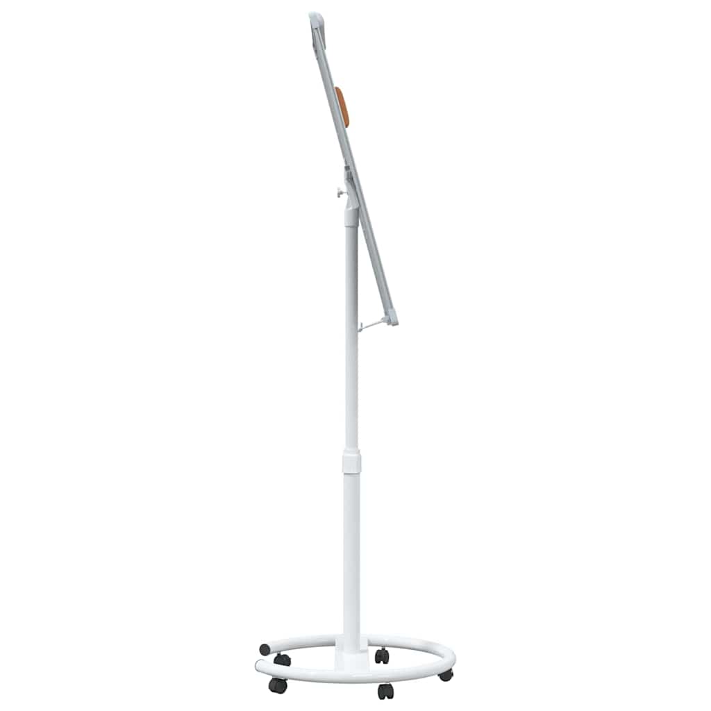 vidaXL Magnetisches Whiteboard Grau und Weiß 62 x 62,5 x 197 cm EPS