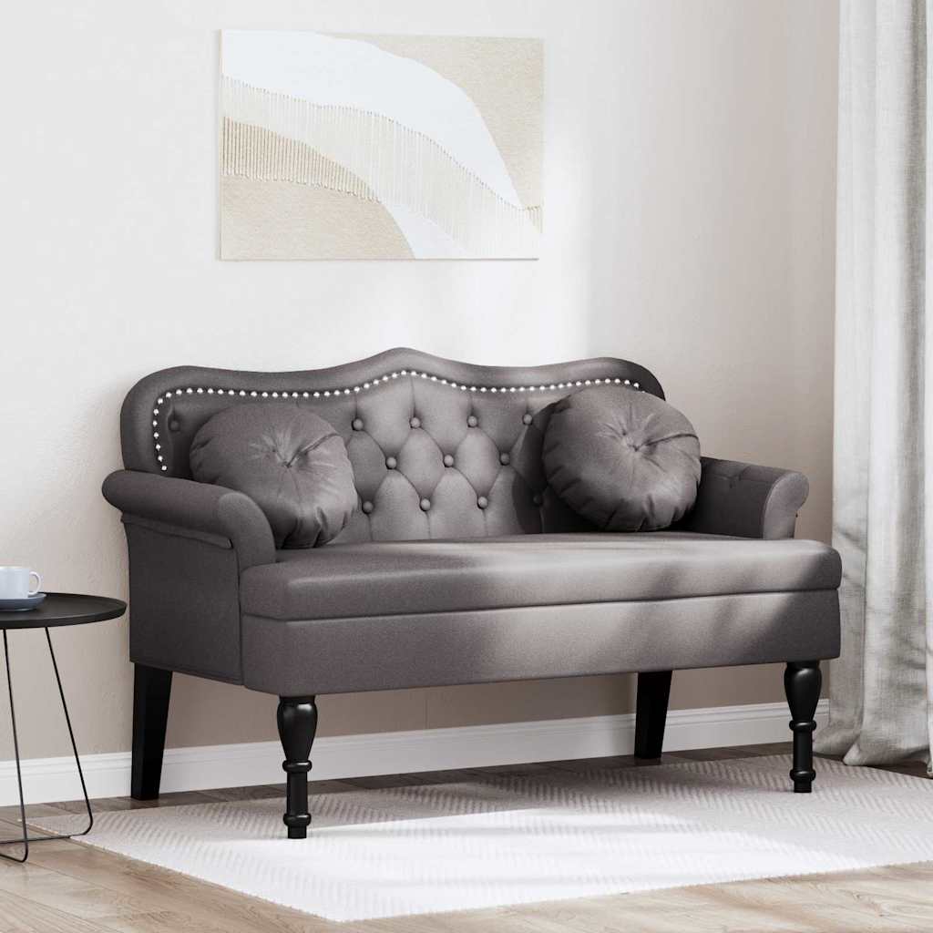 vidaXL Chesterfield Bench Creme 120,5 x 65 x 75 cm Kunstleder