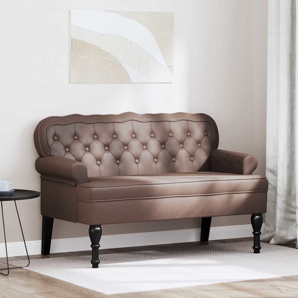 vidaXL Bank Creme 119,5 x 64,5 x 75 cm Kunstleder