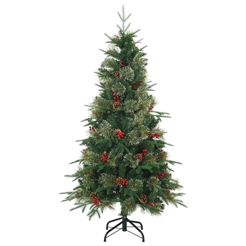 vidaXL Künstlicher klappbarer Weihnachtsbaum mit Ständer Grün 120 cm