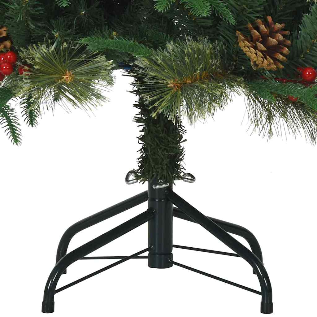 vidaXL Künstlicher klappbarer Weihnachtsbaum mit Ständer Grün 120 cm