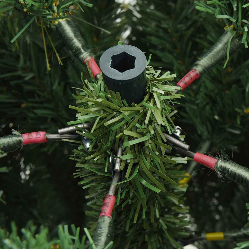 vidaXL Künstlicher klappbarer Weihnachtsbaum mit Ständer Grün 120 cm