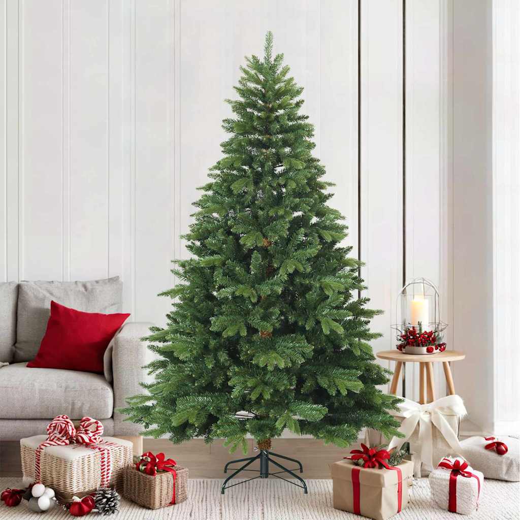 vidaXL Künstlicher klappbarer Weihnachtsbaum mit Ständer Grün 120 cm