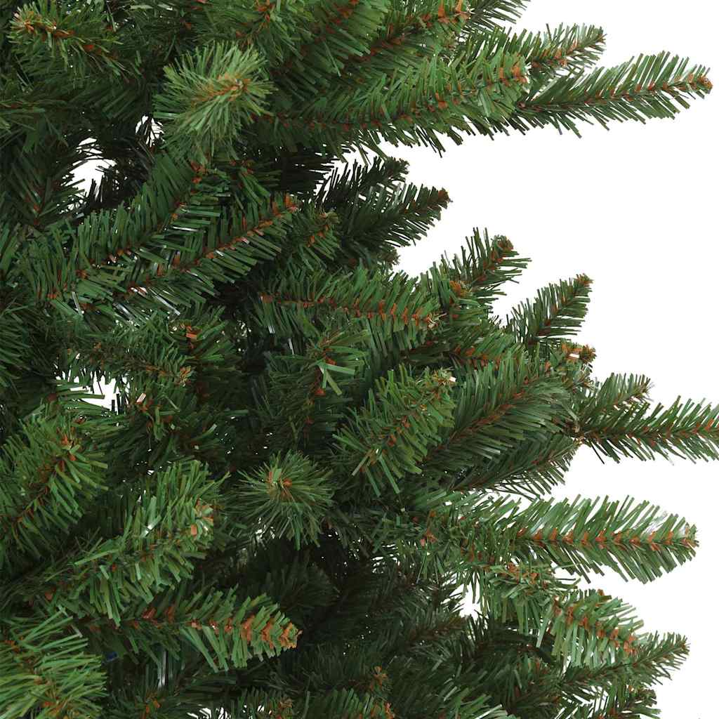 vidaXL Künstlicher klappbarer Weihnachtsbaum Grün 150 cm PVC, Stahl
