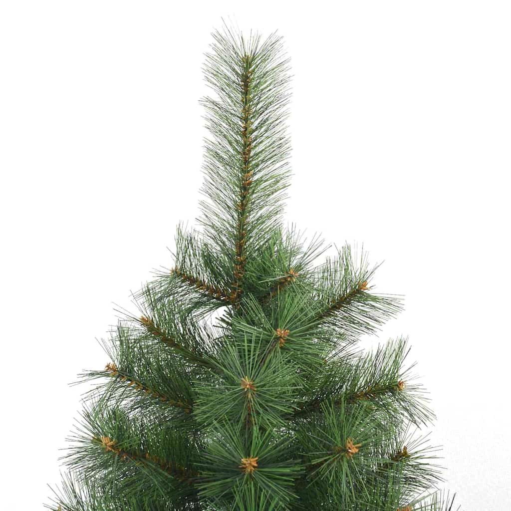vidaXL Künstlicher klappbarer Weihnachtsbaum Grün 120 cm PVC, Stahl