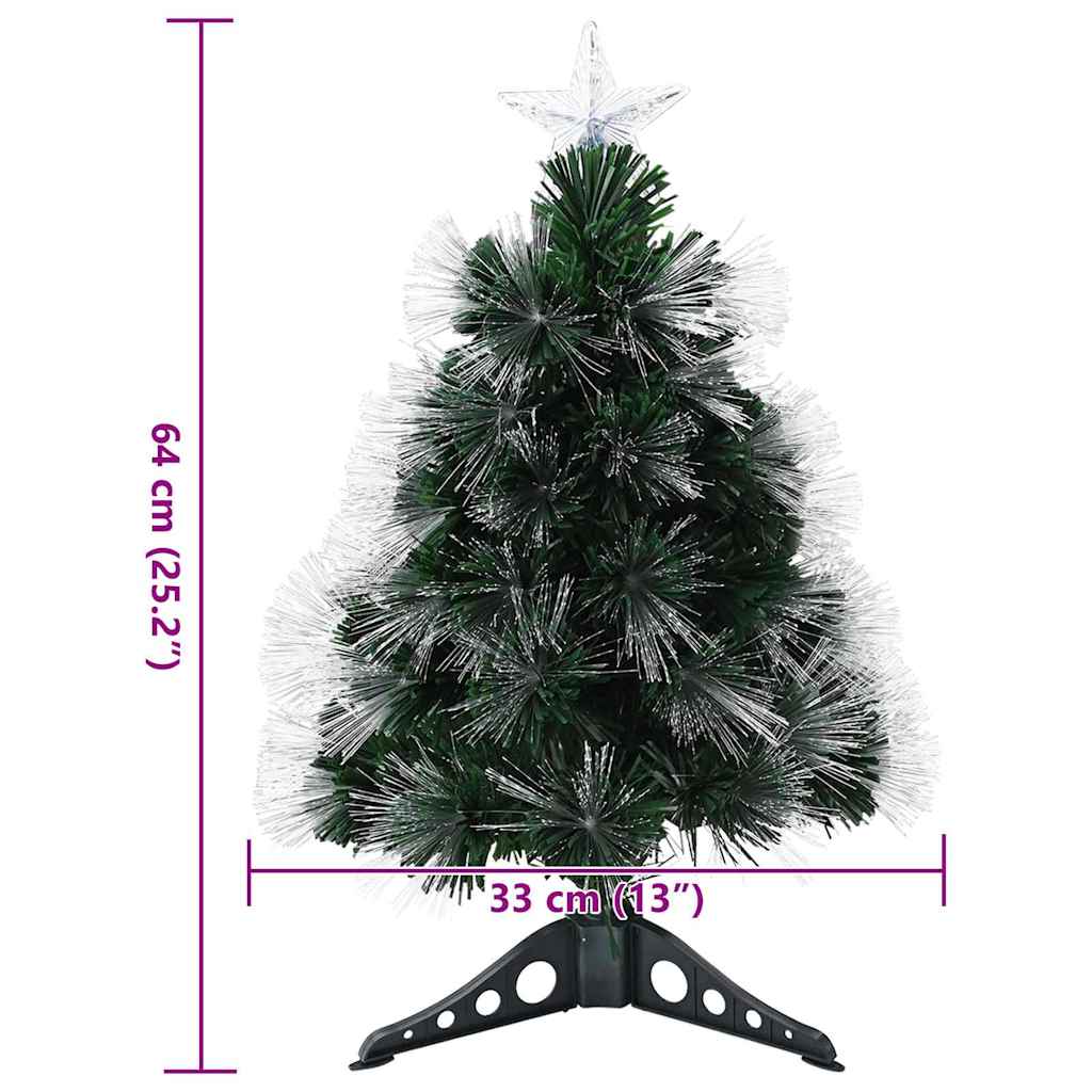 vidaXL Künstlicher Weihnachtsbaum Grün 64 cm PVC