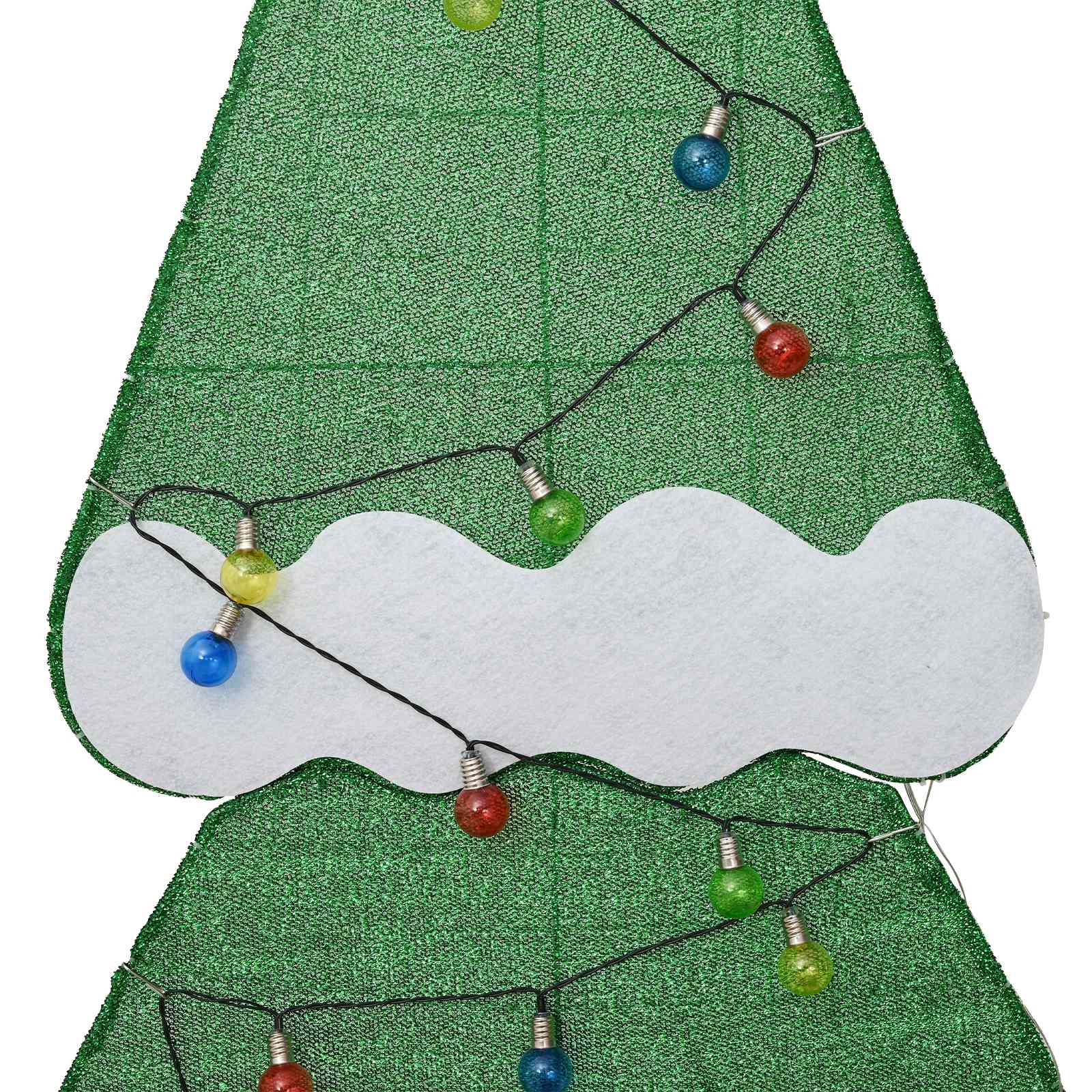 vidaXL Beleuchteter Weihnachtsbaum mit 3 Geschenkboxen 2D Warm Weiß