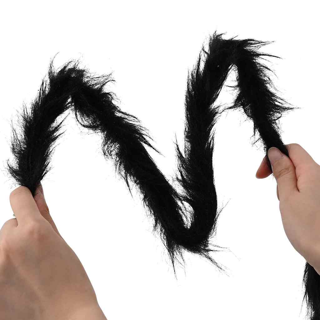 vidaXL Halloween Spinnen Dekoration 3 pcs Schwarz 200 cm