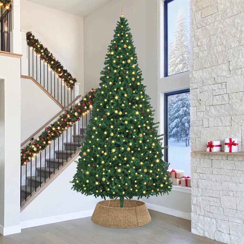 vidaXL Weihnachtsbaumkragen Braun 90 x 90 x 28 cm das Seegras