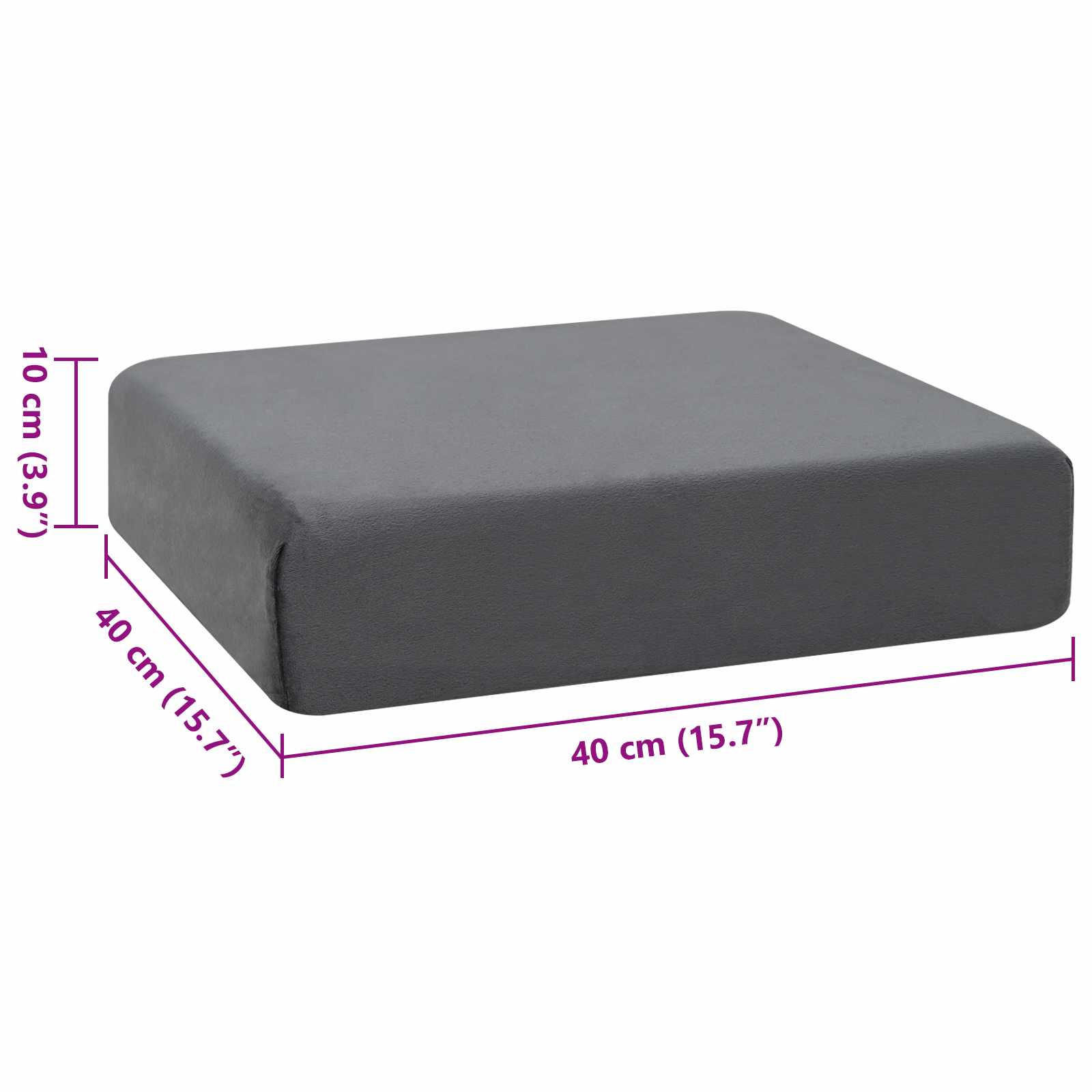 vidaXL Sitzkissen Grau