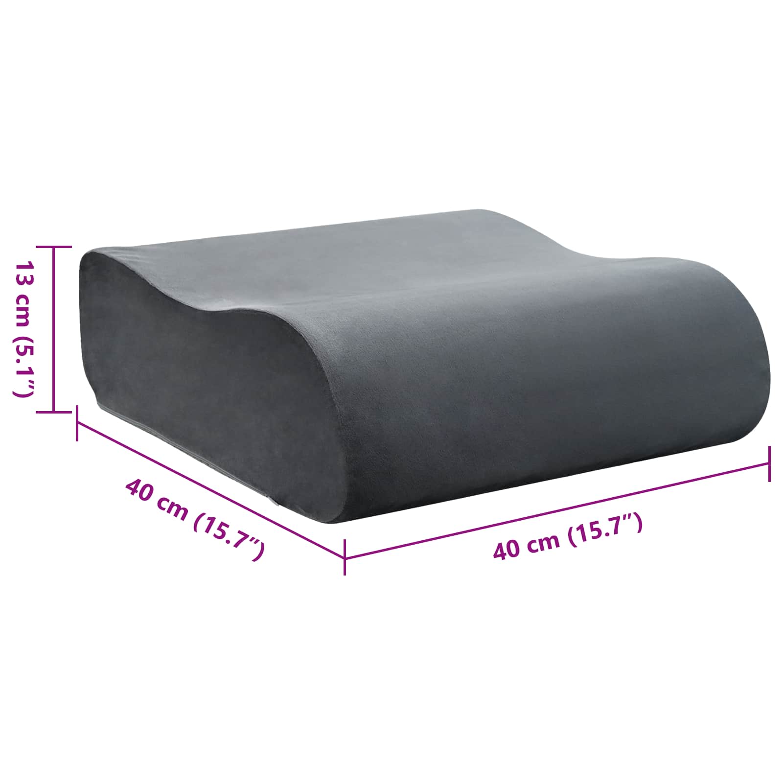 vidaXL Sitzkissen Uni Grau