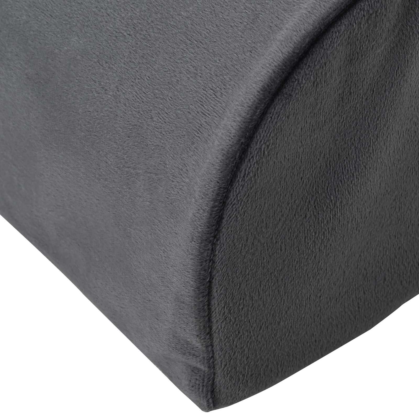 vidaXL Fußstützenkissen Uni Grau