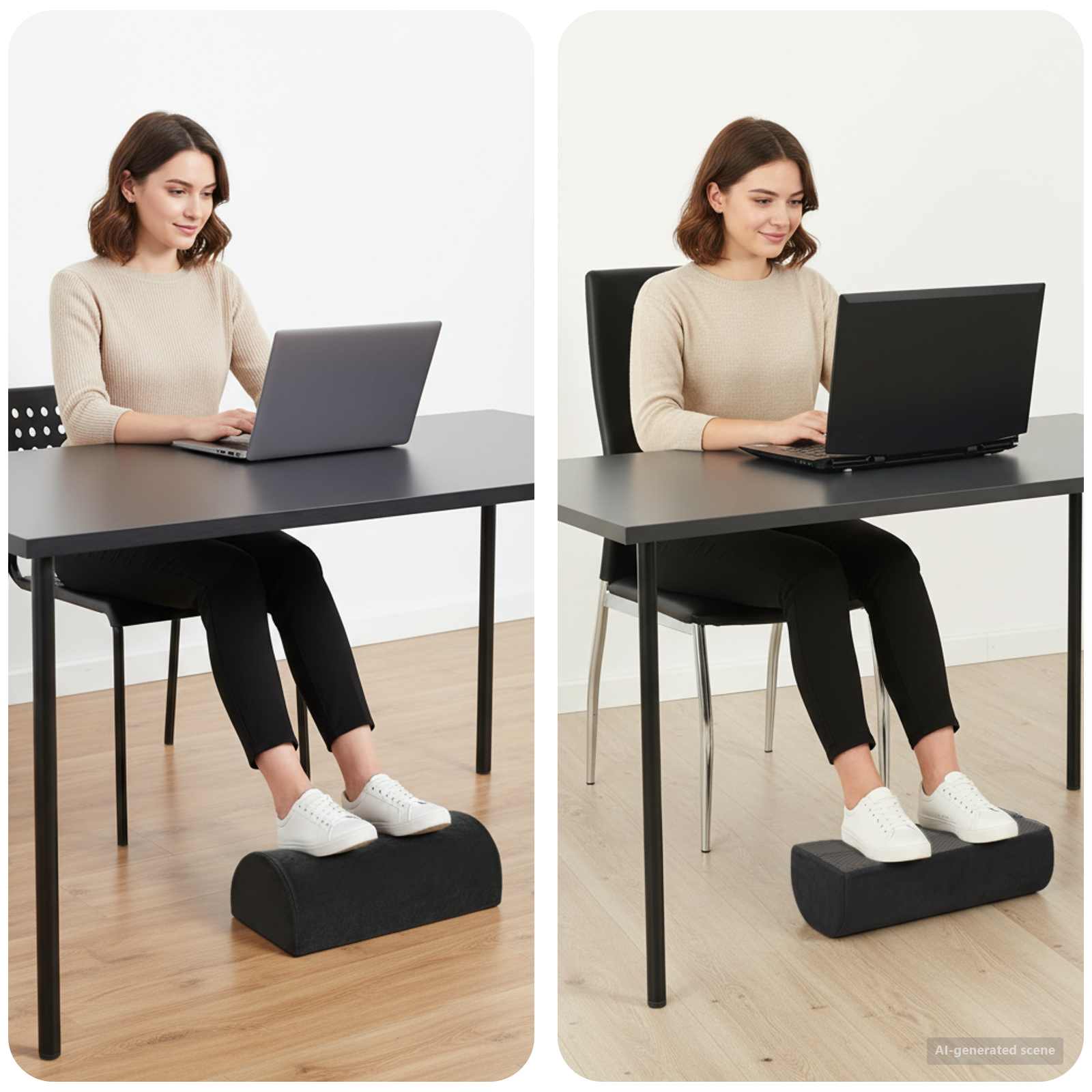 vidaXL Fußstützenkissen Uni Grau