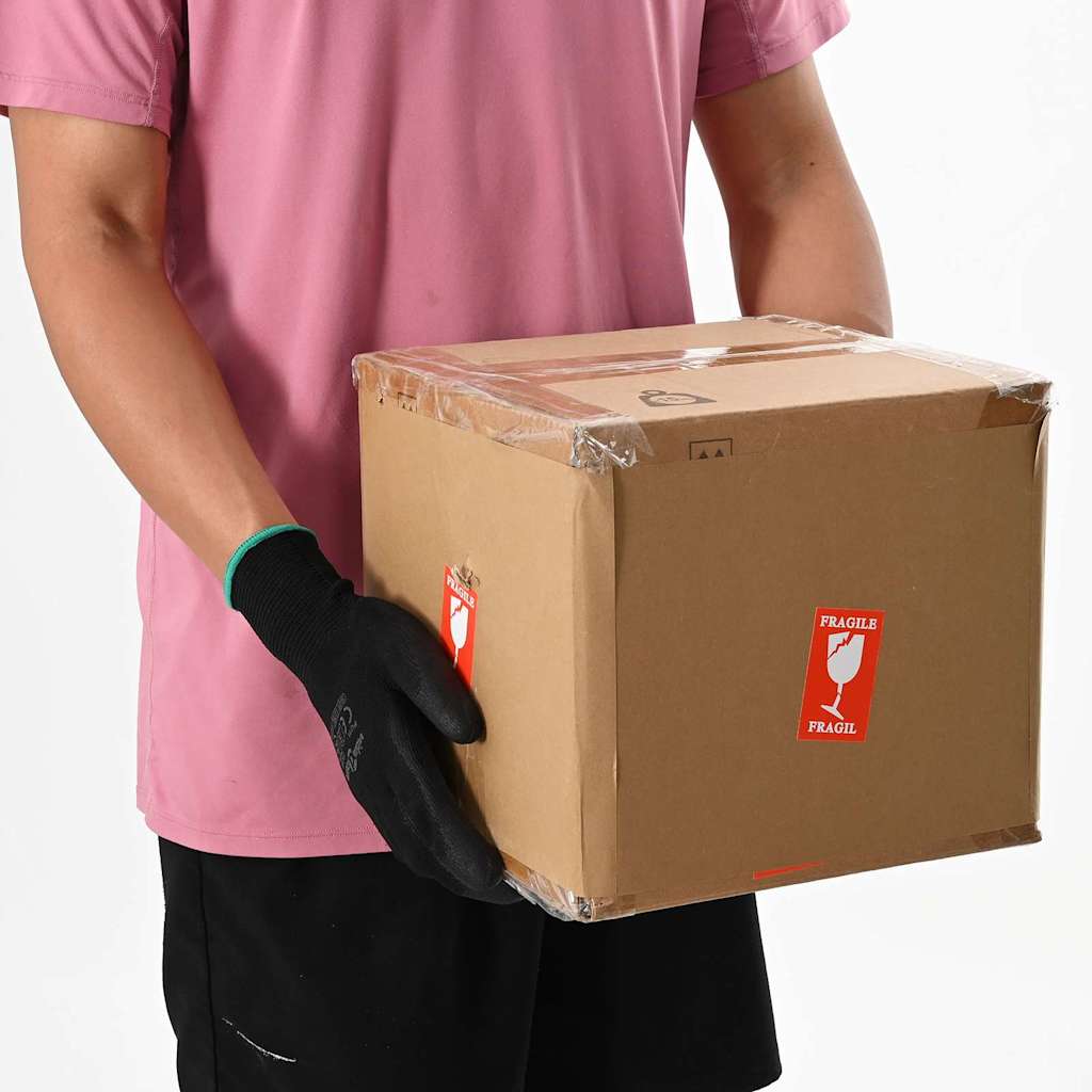 vidaXL Arbeitshandschuhe 12 pcs Schwarz 7 / S Polyester