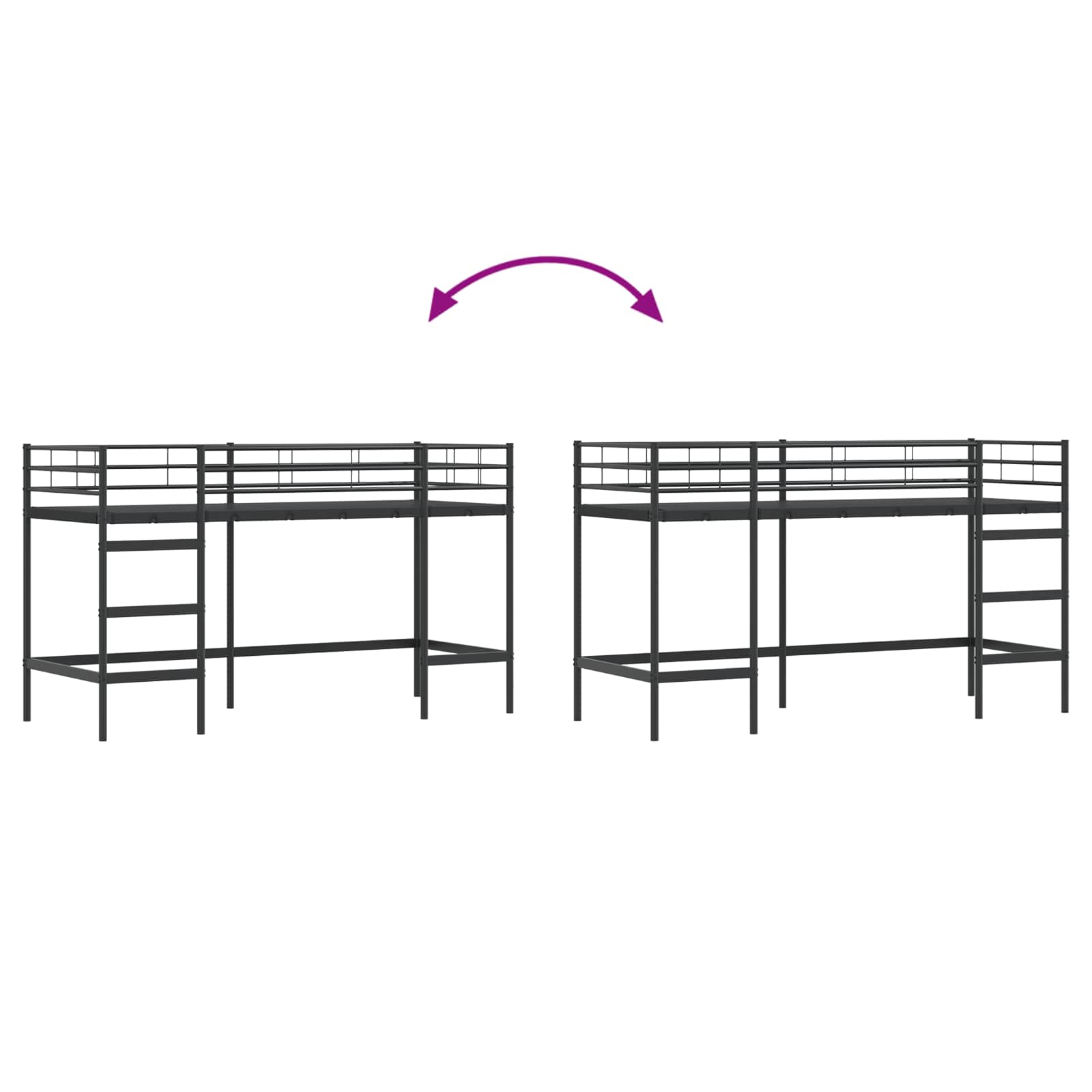 vidaXL Schwarz 74,5 x 190 cm