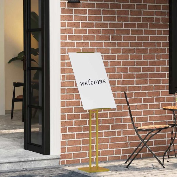 vidaXL Messestände 2 pcs Schwarz 26,5 x 26,5 x 127 cm Stahl