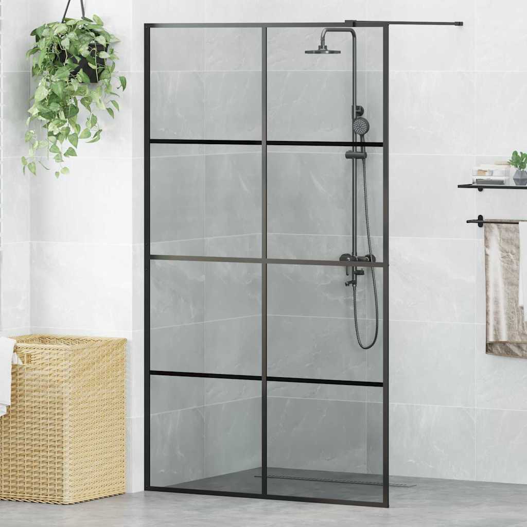vidaXL Duschwand für Begehbare Dusche mit Klarem ESG Glas 80x195 cm
