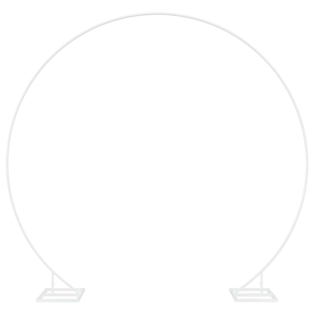 vidaXL Hochzeitsbogen Weiß 220 x 45 x 200 cm Stahl