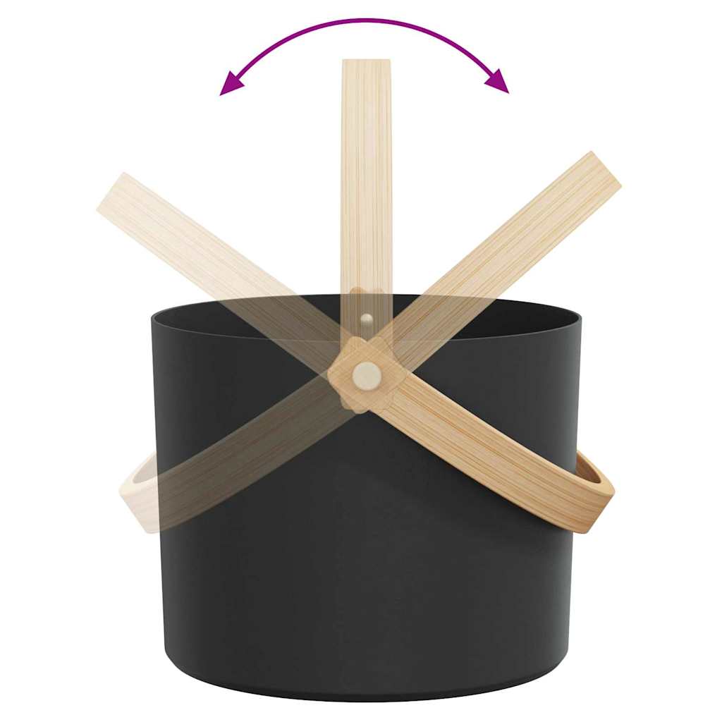 vidaXL Sauna Zubehör Set 2 pcs Schwarz