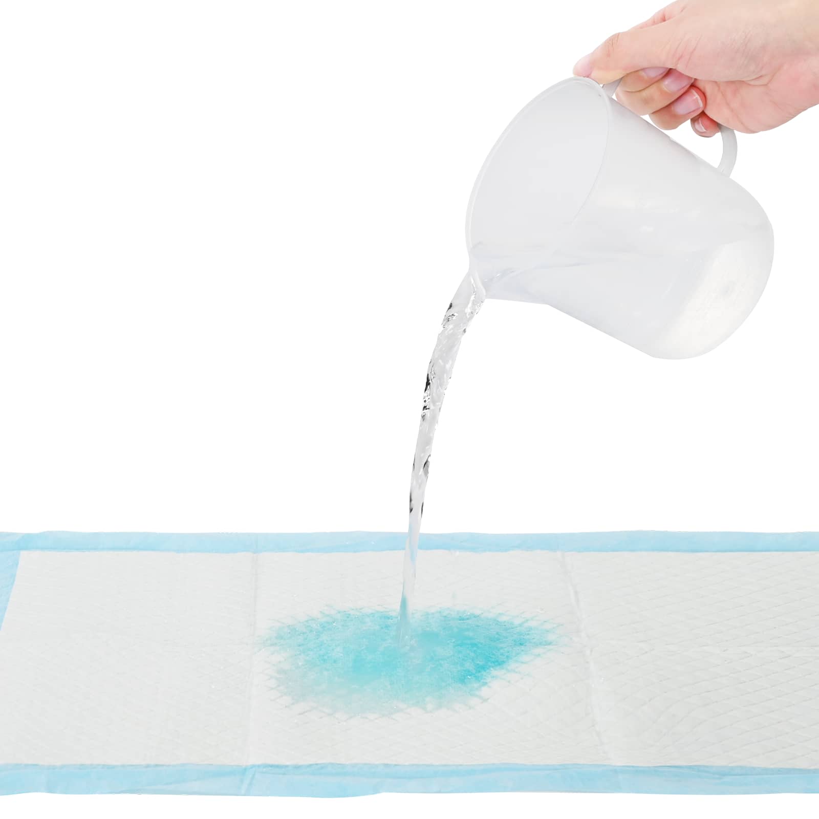 vidaXL Haustier Training Pad Uni 50 pcs Blau und Weiß 45 x 33 cm