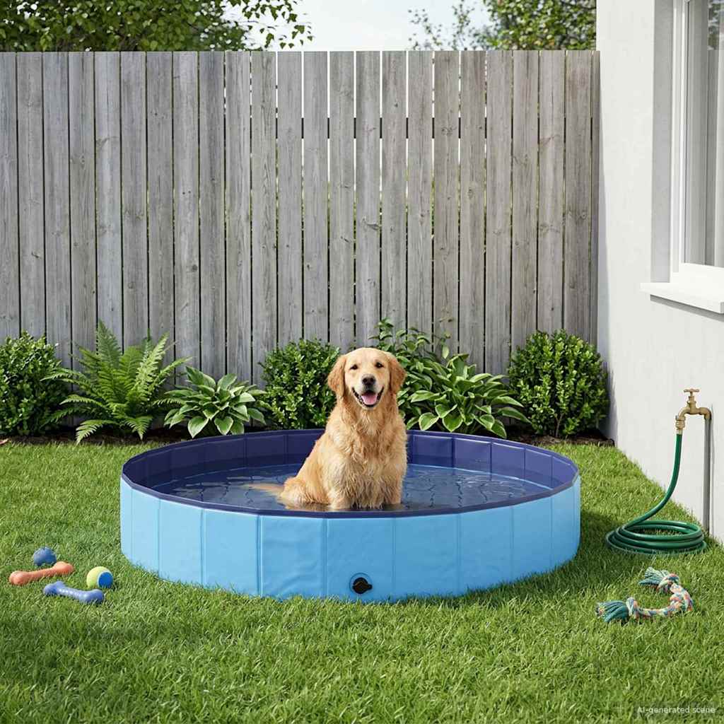 Hundepool Faltbar Rot 80×20 cm PVC