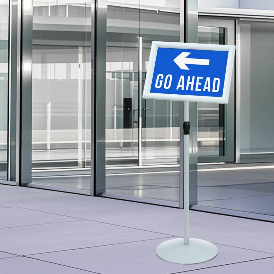 vidaXL Podest-Posterständer Schwarz A3 Aluminium und PVC