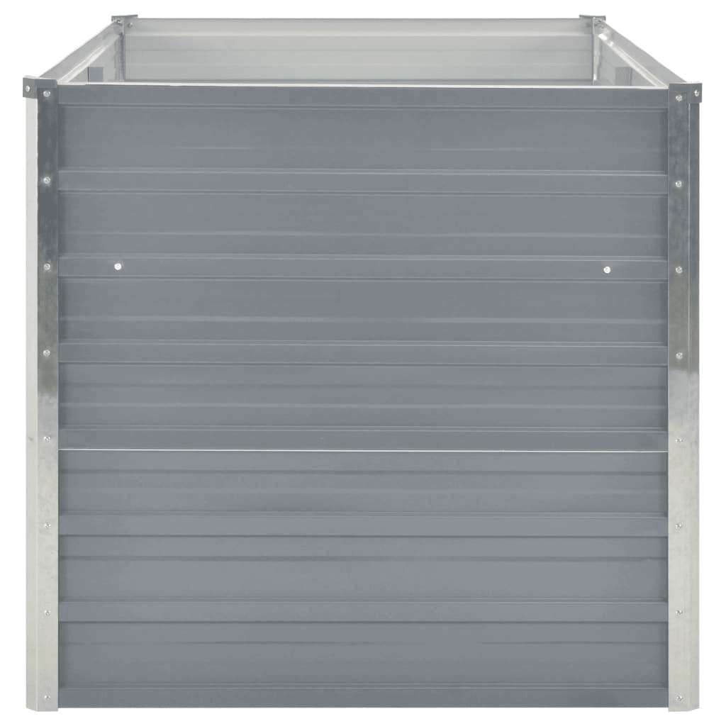 vidaXL Hochbeet 160 x 80 x 77 cm Verzinkter Stahl Grau