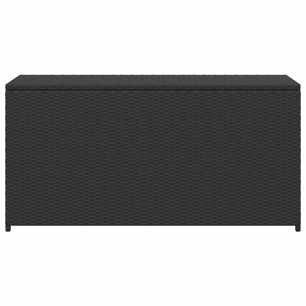 vidaXL Garten-Auflagenbox Schwarz 120x50x60 cm Poly Rattan
