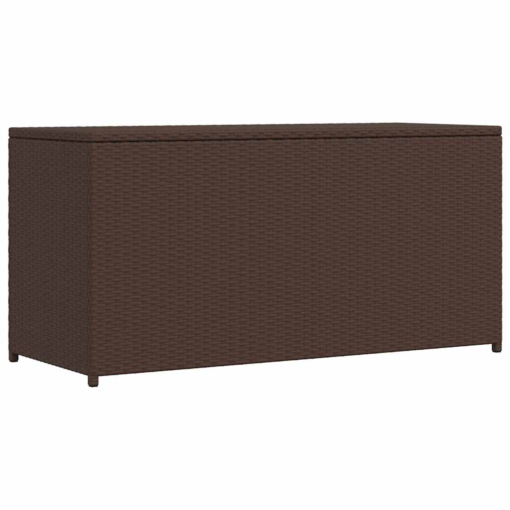vidaXL Garten-Auflagenbox Schwarz 120x50x60 cm Poly Rattan