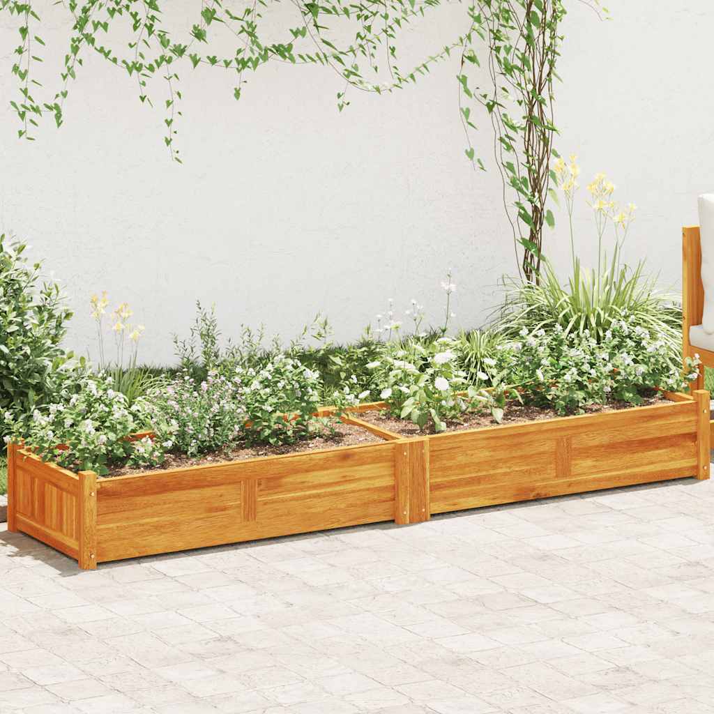 vidaXL Garten-Hochbeet Akazienholz 76x27,6x25 cm