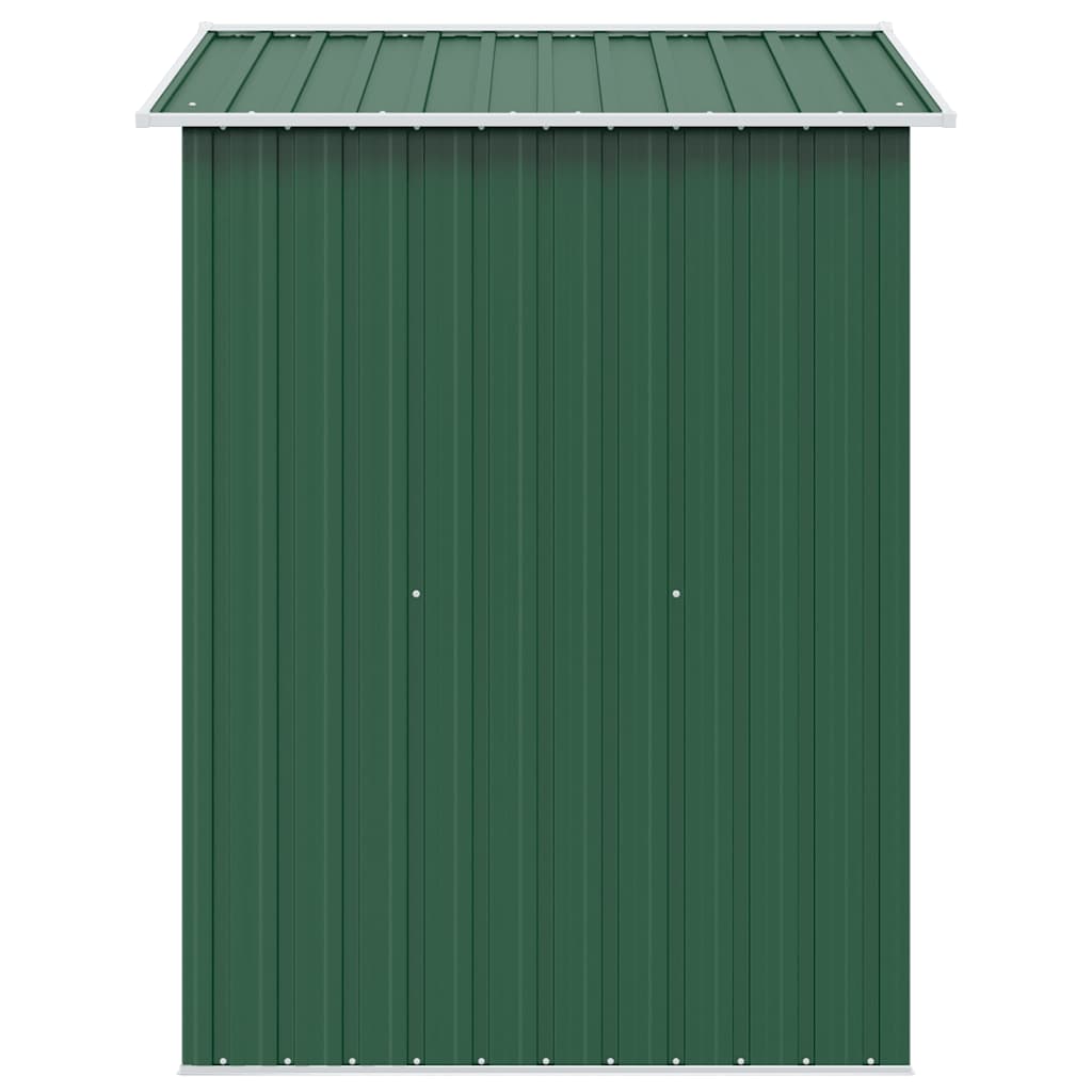 vidaXL Gartenschuppen Grün Metall 204 x 132 x 186 cm