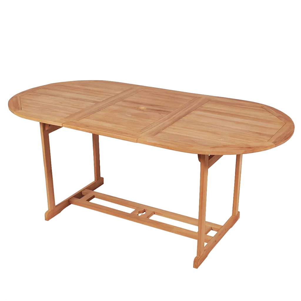 Gartentisch 150x90x75 cm Teak Massivholz