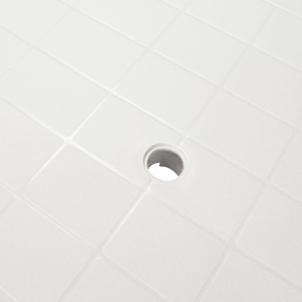 vidaXL Gartentisch Weiß 101x68x72 cm Kunststoff