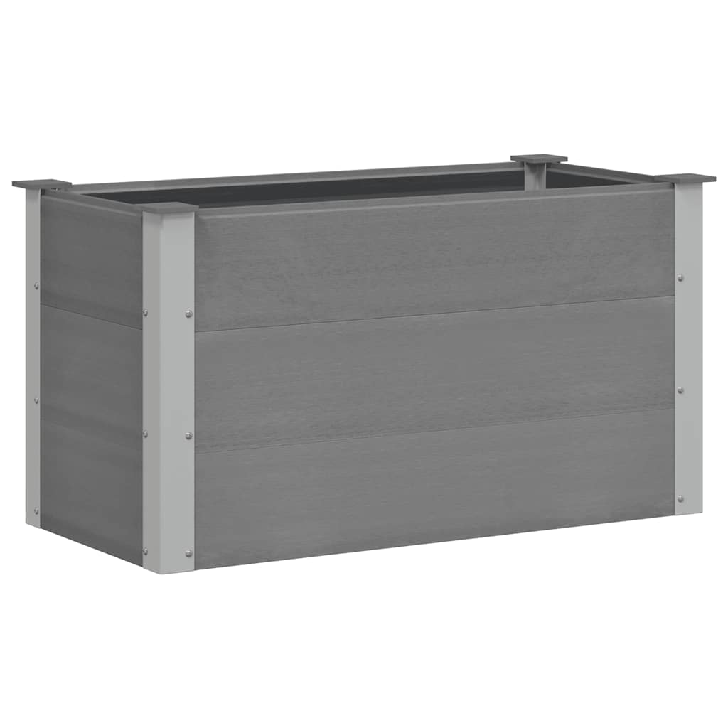 vidaXL Garten-Hochbeet WPC 100 x 50 x 54 cm Grau