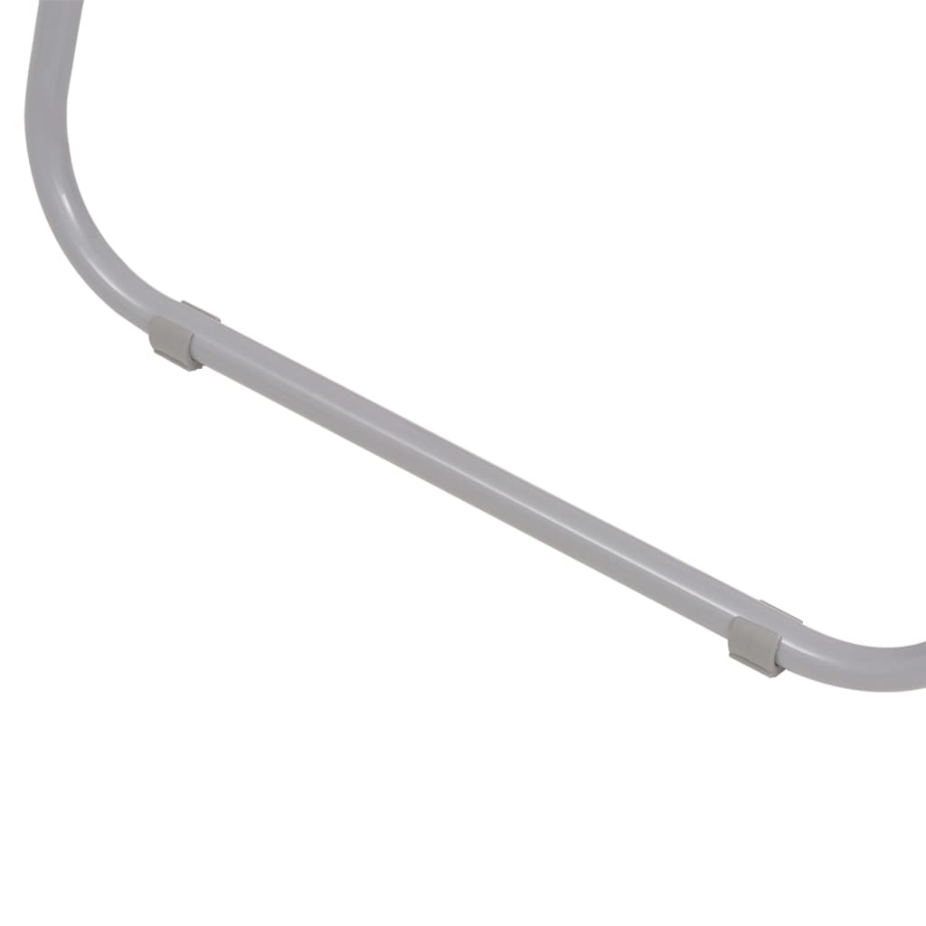 vidaXL 6-tlg. Garten-Essgruppe Stahl und Textilene Grau