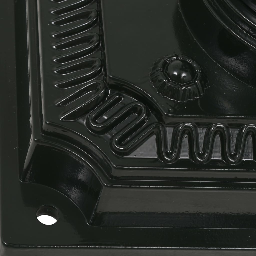 vidaXL Sockel-Briefkasten Aluminium Vintage Style Rostfrei Grün