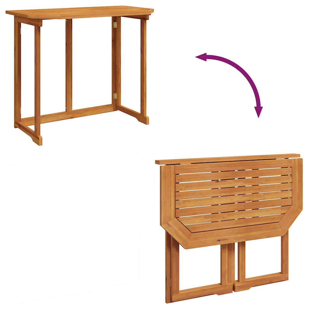 vidaXL Bistrotisch 90x50x75 cm Akazie Massivholz