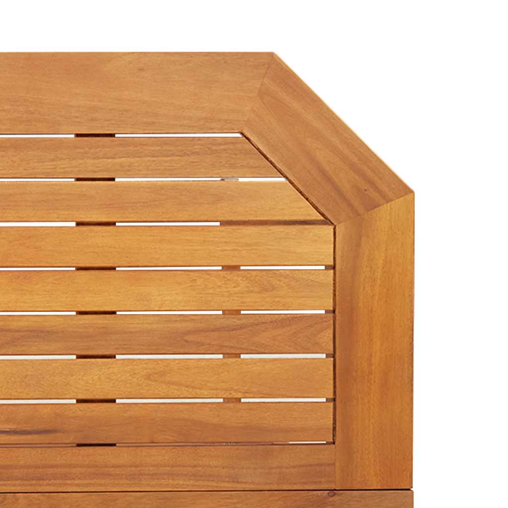 vidaXL Bistrotisch 90x50x75 cm Akazie Massivholz