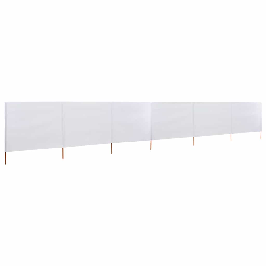 vidaXL 3-teiliges Windschutzgewebe 400 x 120 cm Weiß
