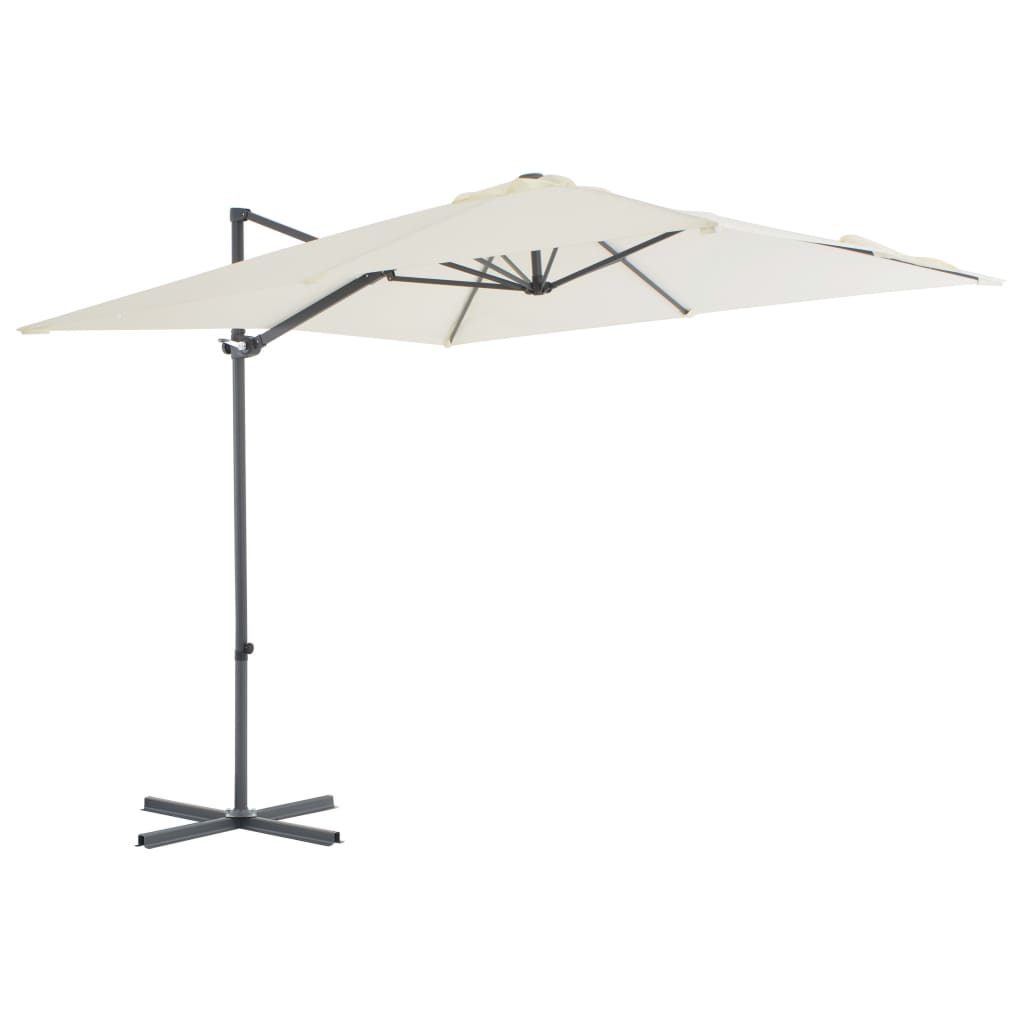 Ampelschirm mit Stahl-Mast 250x250 cm Bordeauxrot