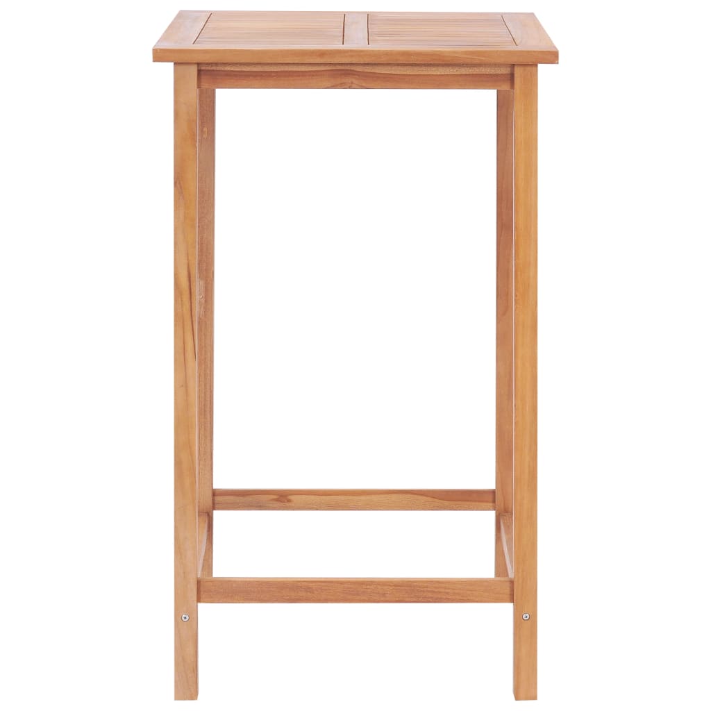 vidaXL 3-tlg. Bar-Set Teak Massivholz
