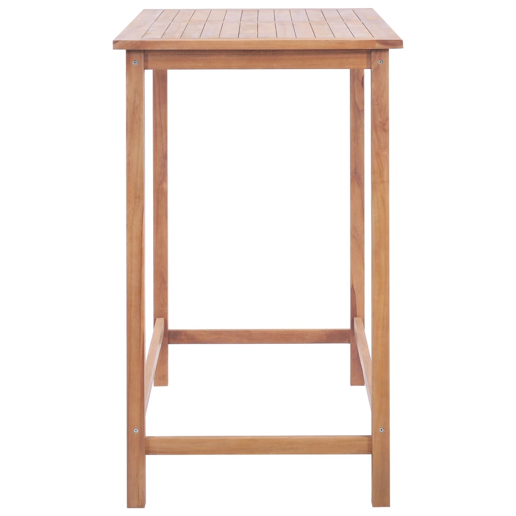 vidaXL Garten-Bartisch 120x65x110 cm Massivholz Teak