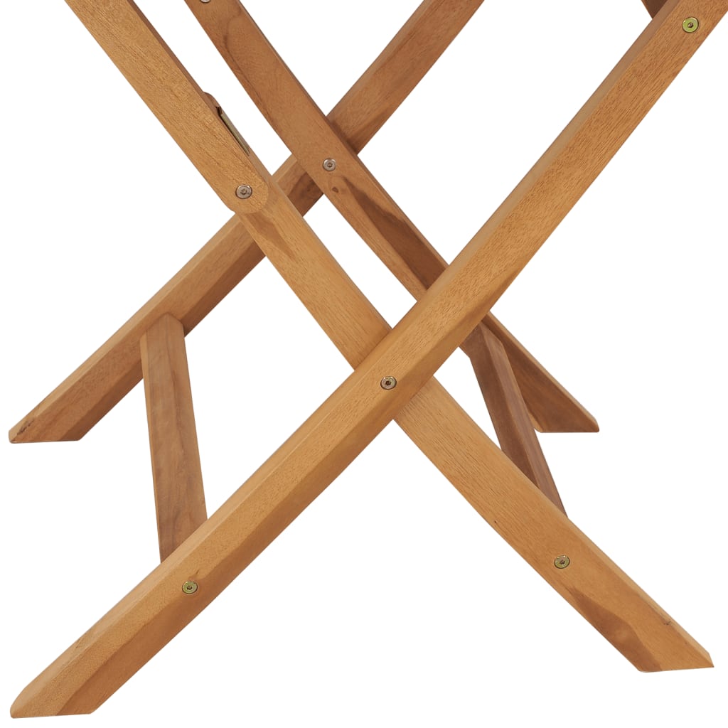 vidaXL Gartentisch Klappbar 85x76 cm Massivholz Teak