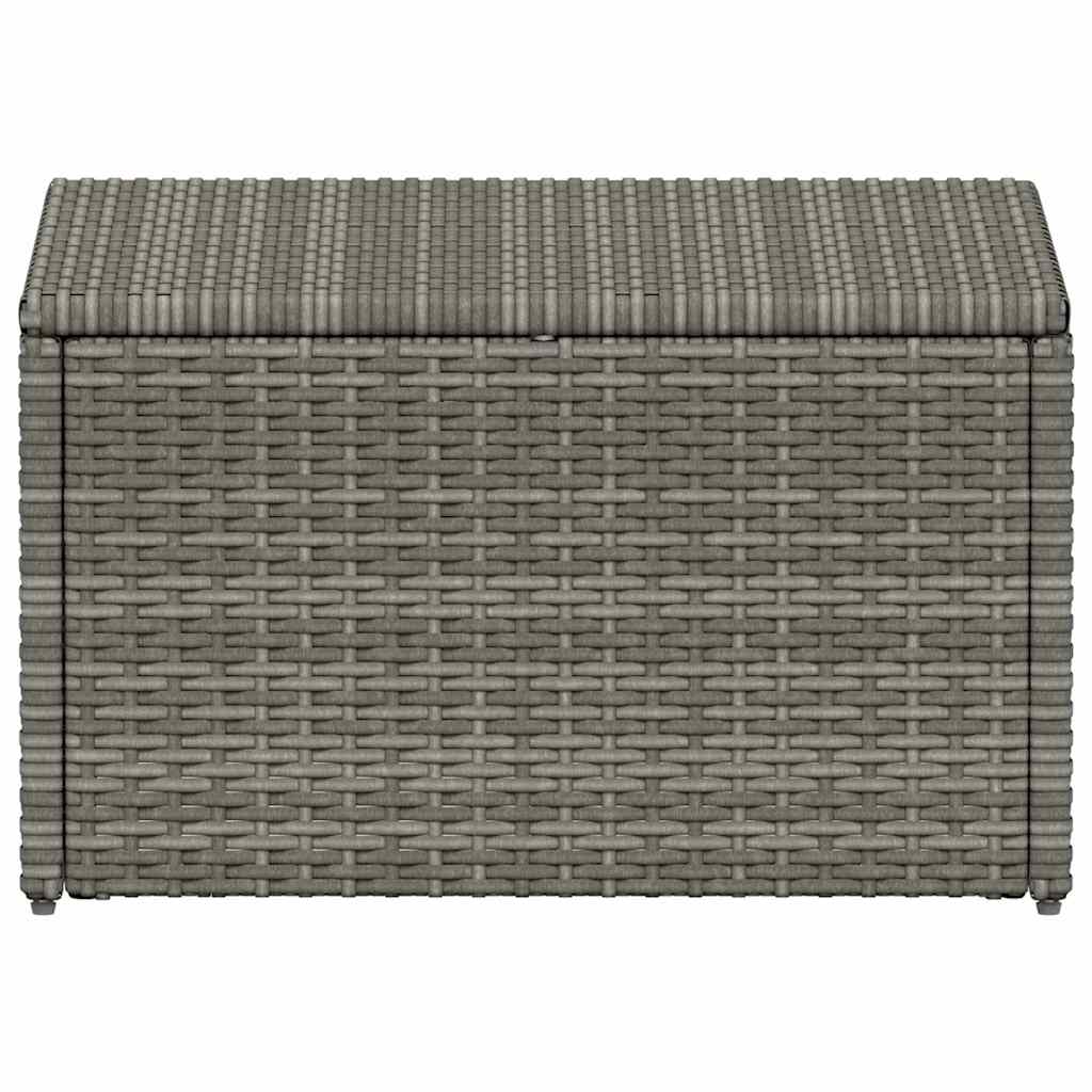 vidaXL 4-tlg. Garten-Lounge-Set mit Polstern Poly Rattan Grau