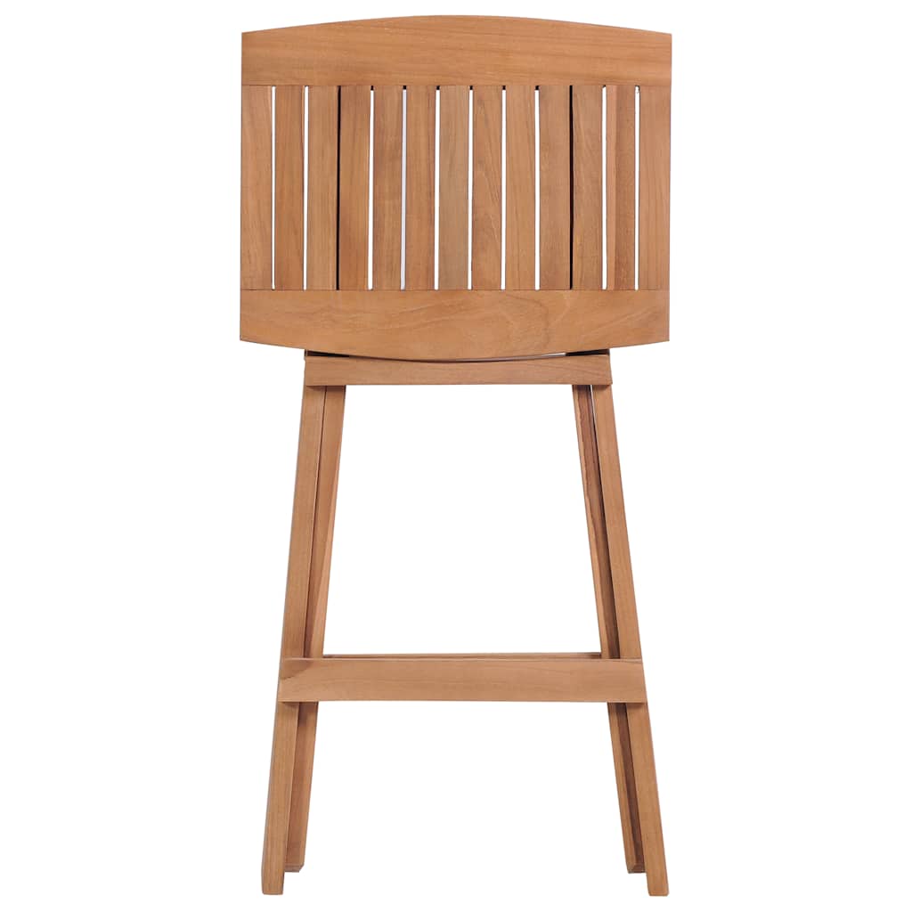 vidaXL Klappbare Barhocker 2 Stk. Massivholz Teak