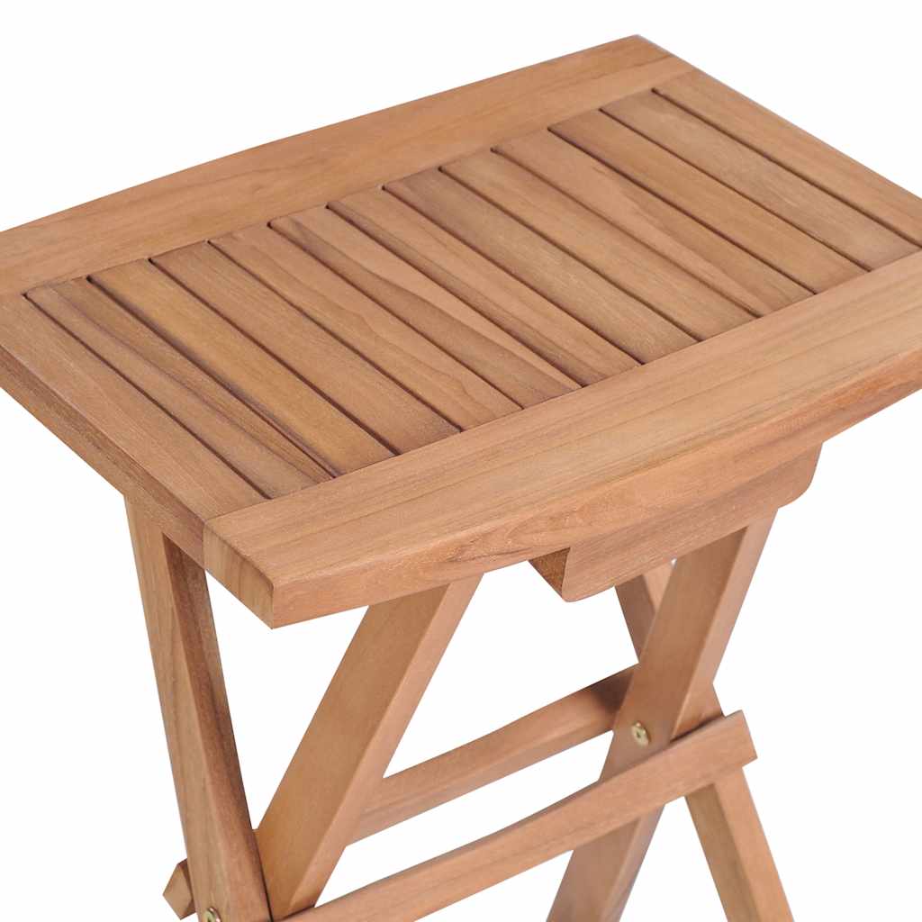 vidaXL Klappbare Barhocker 2 Stk. Massivholz Teak