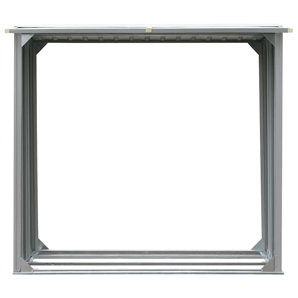 vidaXL Brennholzlager Verzinkter Stahl 172 x 91 x 154 cm Grau