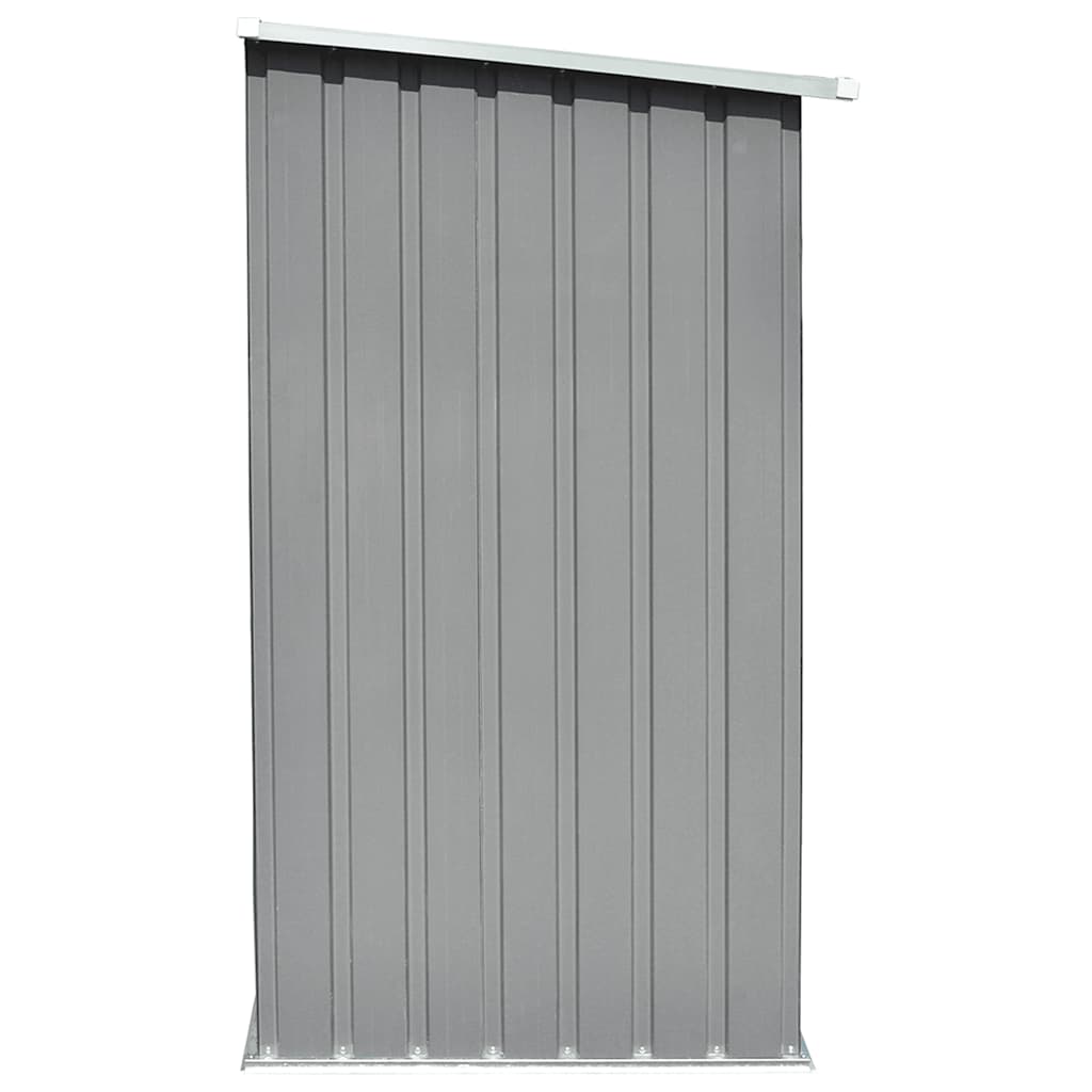 vidaXL Brennholzlager Verzinkter Stahl 163 x 83 x 154 cm Grau